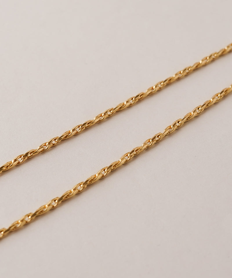 【ISOLATION / アイソレーション】SV925  Twist Chain Necklace (45cm) / ILN-0102G