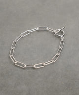 【ISOLATION / アイソレーション】Silver925  Rectangle Chain Bracelet (17cm,19cm) / ILB-0129