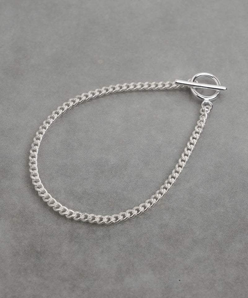 【ISOLATION / アイソレーション】Silver925  Curve Chain Bracelet (17cm,19cm) / ILB-0127