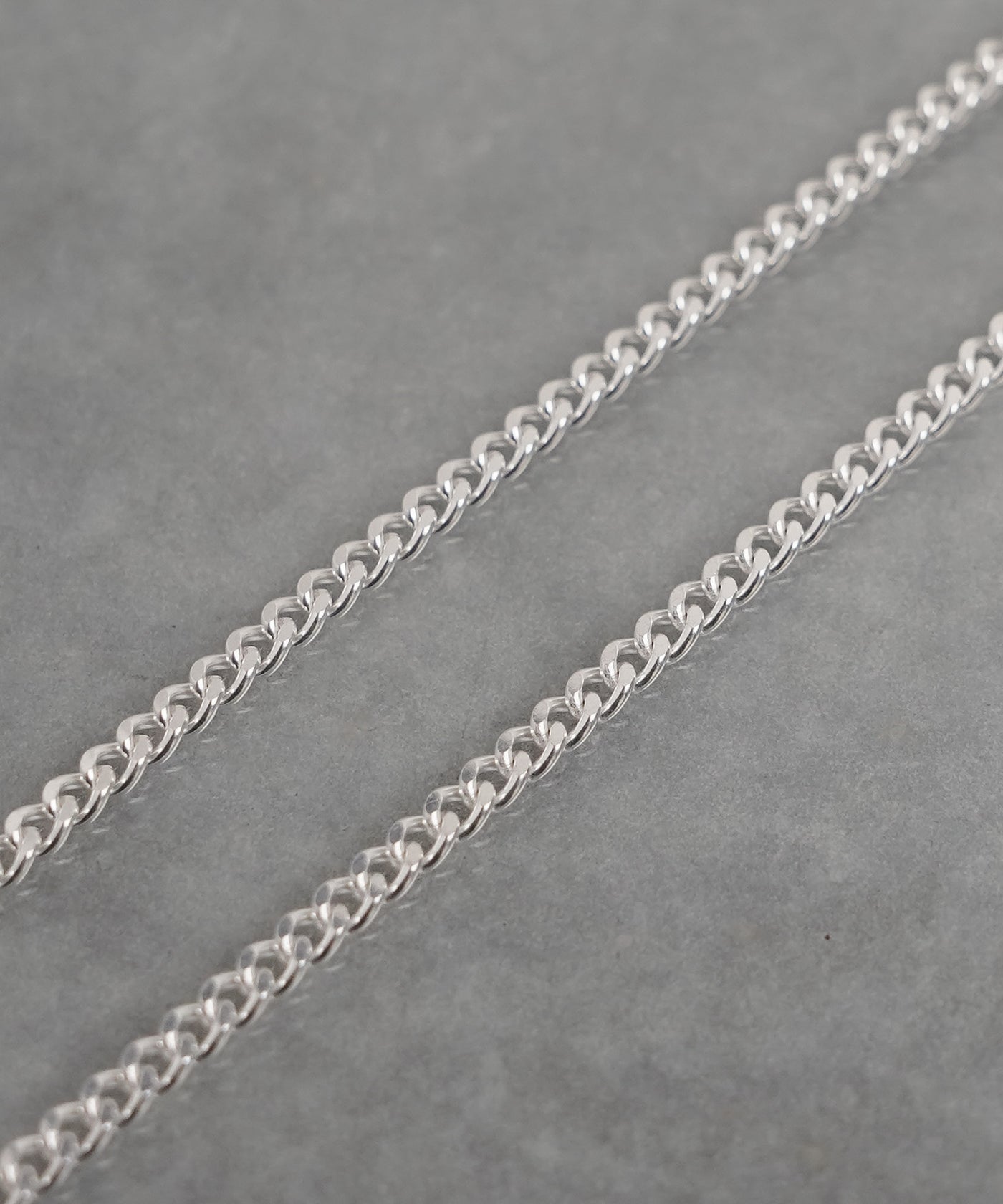 ISOLATION / アイソレーション】Silver925 Curve Chain Necklace (40cm 
