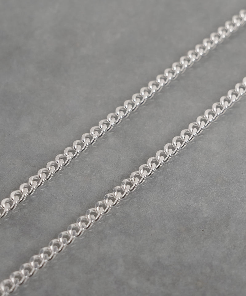 ISOLATION / アイソレーション】Silver925 Curve Chain Necklace (40cm