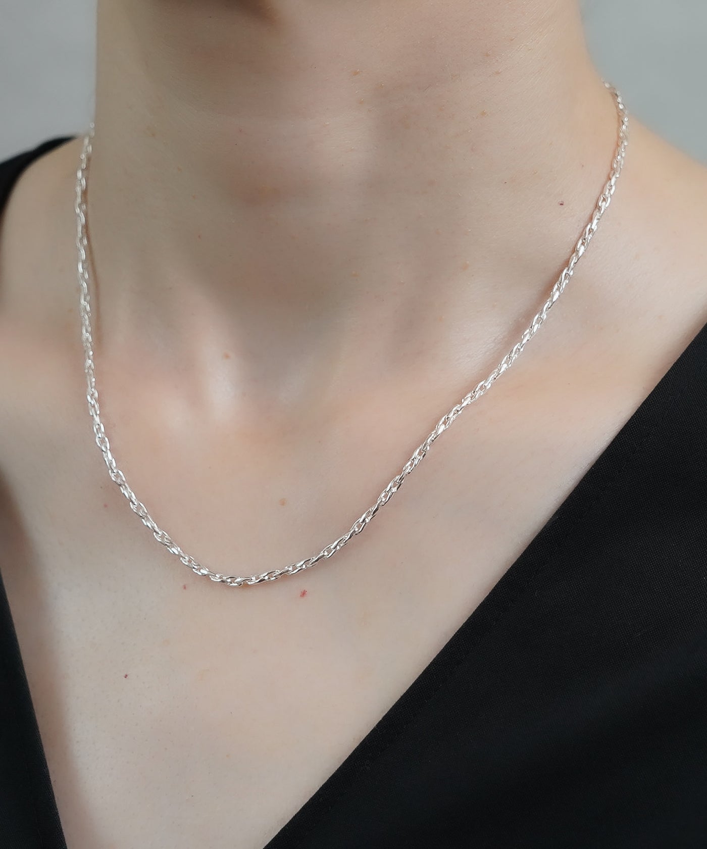 ISOLATION / アイソレーション】Silver925 Twist Chain Necklace S 