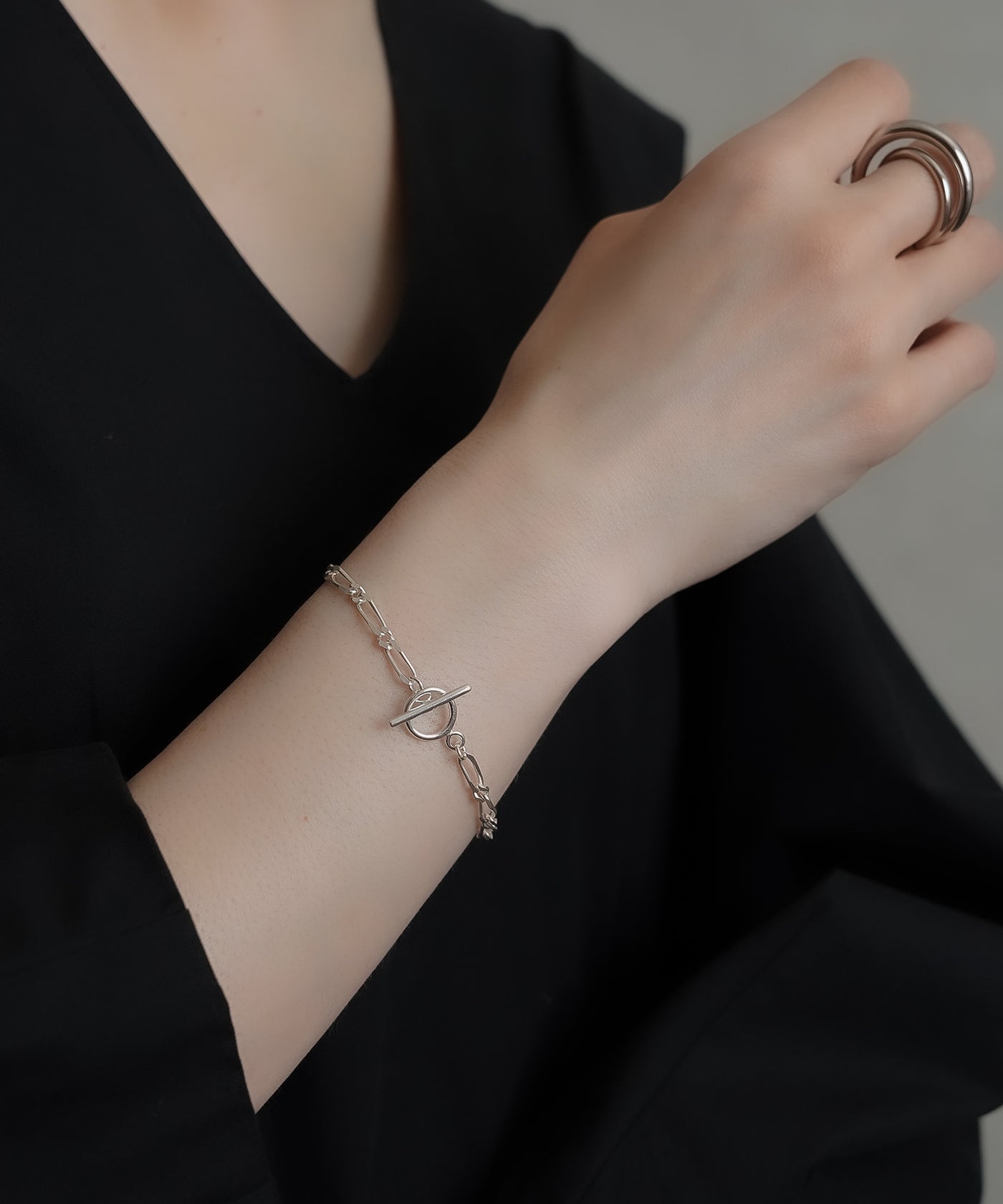 ISOLATION / アイソレーション】Silver925 Figaro Chain Bracelet