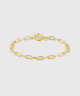 【ISOLATION / アイソレーション】silver925 Oval Chain Bracelet (K18gp) / ILB-0101G