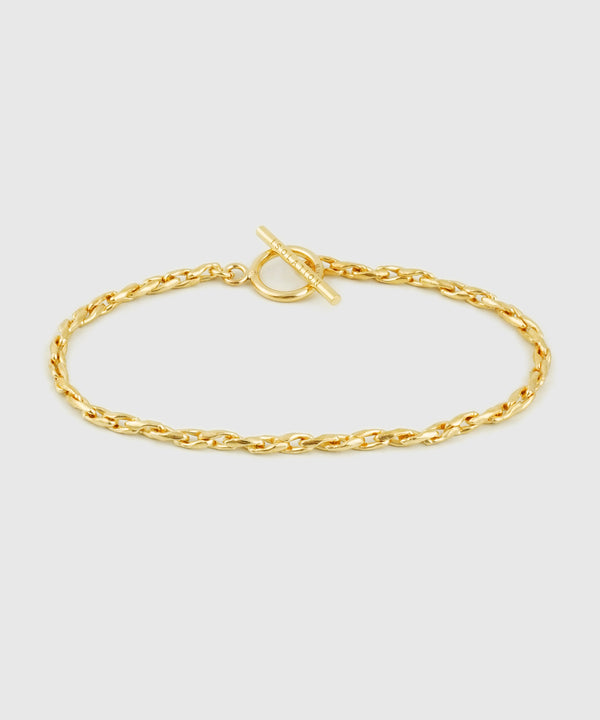 【ISOLATION / アイソレーション】silver925 Twist Chain Bracelet （K18gp） / ILB-0102G