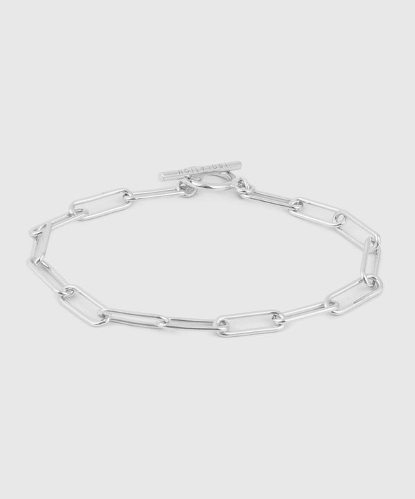 【ISOLATION / アイソレーション】Silver925  Rectangle Chain Bracelet (17cm,19cm) / ILB-0129