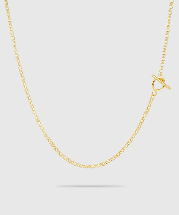【ISOLATION / アイソレーション】Round　Chain Necklace S (K18gp)(40cm/ 45cm) / ILN-0143G