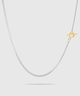 【ISOLATION / アイソレーション】Silver925  Curve Chain Necklace (40cm,50cm) / ILN-0155