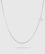 【ISOLATION / アイソレーション】Silver925  Curve Chain Necklace (40cm,50cm) / ILN-0155