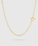 【ISOLATION / アイソレーション】SV925 Oval Chain Necklace (40cm) / ILN-0101G
