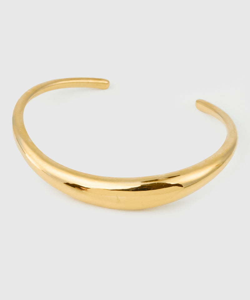 【ISOLATION / アイソレーション】Bold Curve Bangle /ISB-0302G(GOLD)