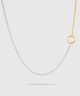 【ISOLATION / アイソレーション】SV925 Unisex Combination Long Necklace  (65cm) / ISN-0132 (SILVER×GOLD)