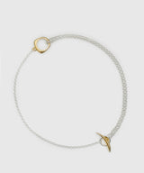 【ISOLATION / アイソレーション】Sculpture Long Necklace(70cm) / ISN-0304 (SILVER×GOLD)