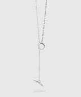【ISOLATION / アイソレーション】Combination Sculpture Long Necklace(70cm) / ISN-0306 (SILVER)