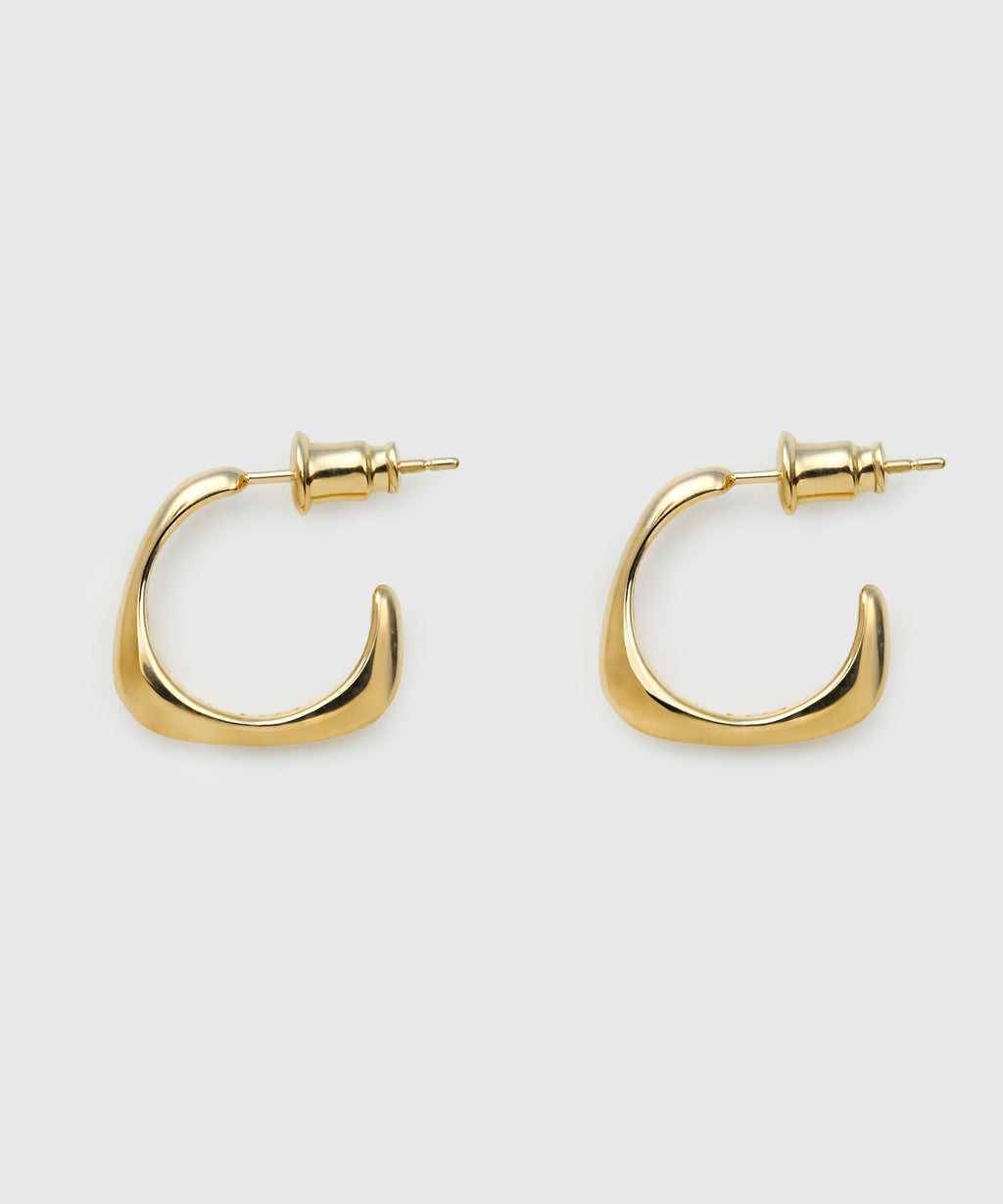 ISOLATION】Sculpture Hoop Pierce /ISP-0306G(GOLD) – ISOLATION JEWELRY