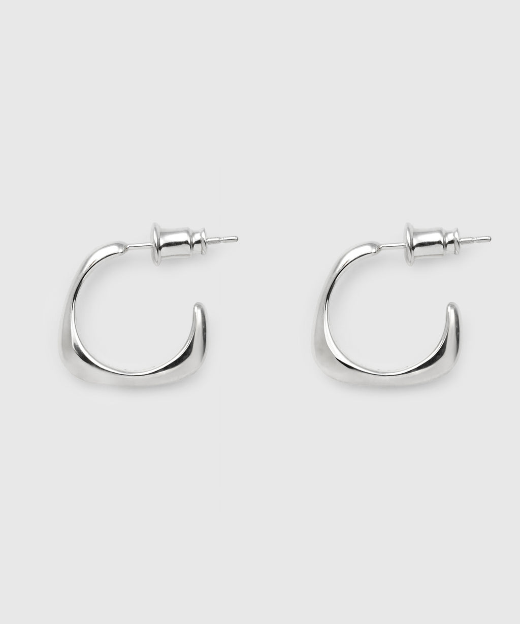 ISOLATION】Sculpture Hoop Pierce /ISP-0306G(SILVER) – ISOLATION