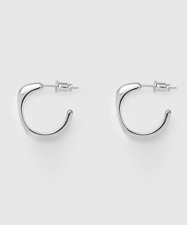 【ISOLATION / アイソレーション】Sculpture Hoop Pierce/ISP-0307(SILVER)