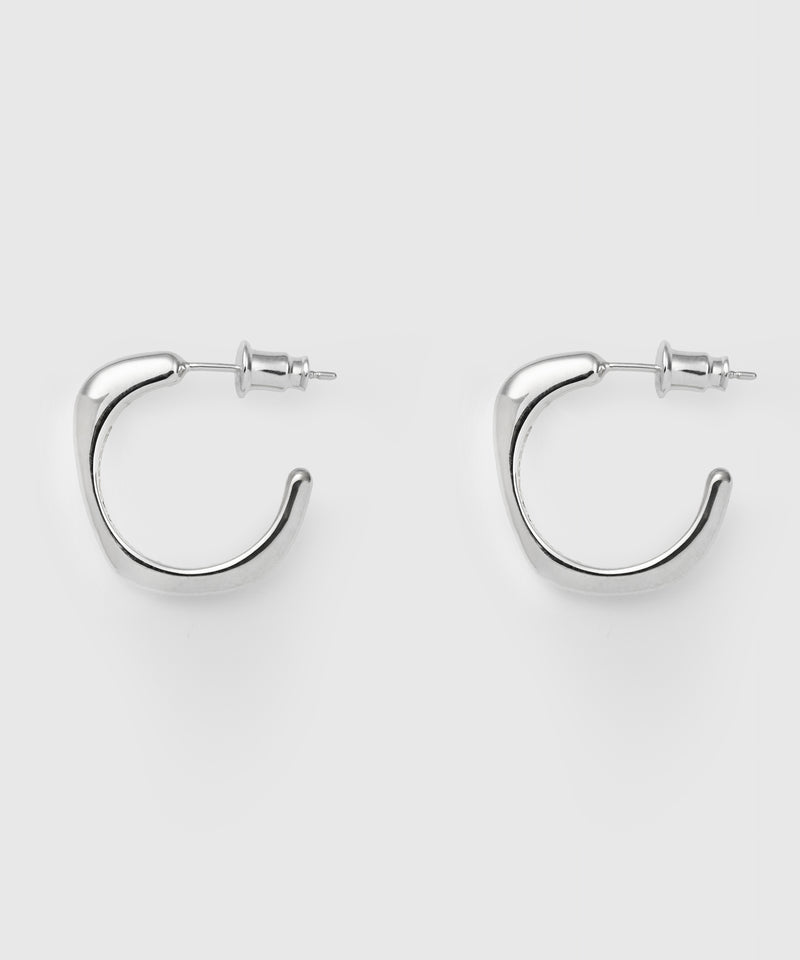 【ISOLATION / アイソレーション】Sculpture Hoop Pierce/ISP-0307(SILVER)