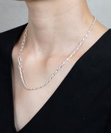 【ISOLATION / アイソレーション】SV925 Twist Mix Chain Necklace (43cm) / ILN-0124