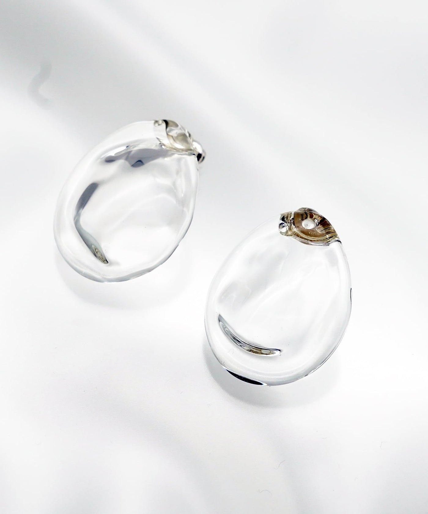 箱あり レム Lemme. Bubble Earrings ピアス Clear LEMME./レム】GLASS BUBBLE PIERCE / ピアス 箱あり レム Lemme