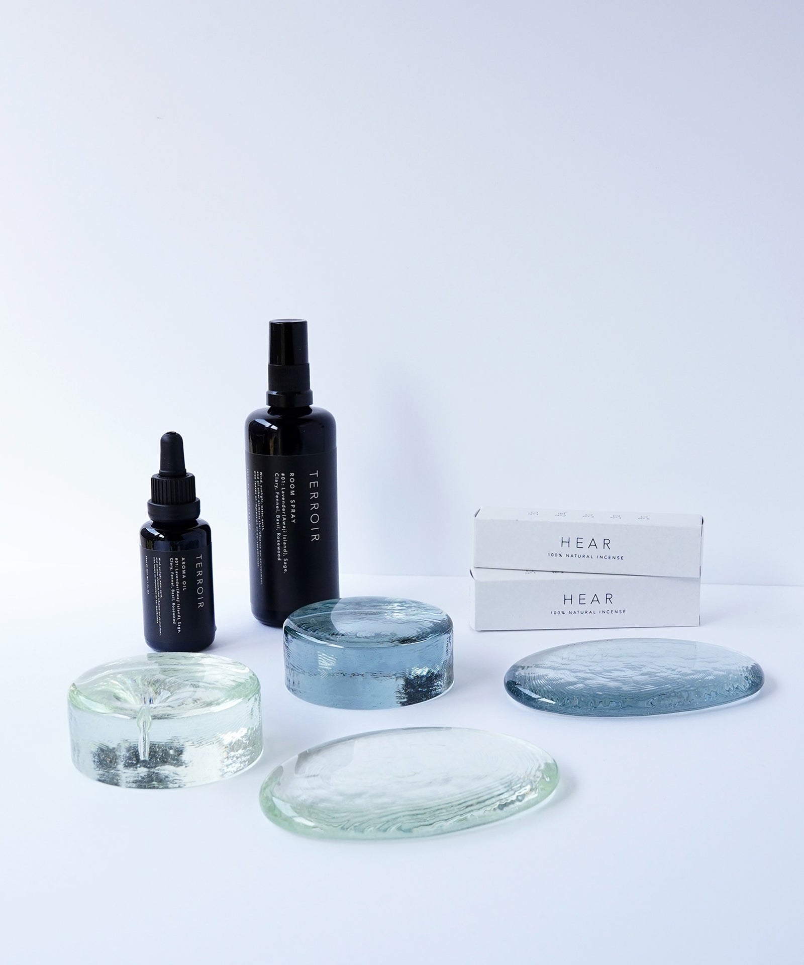 wa/ter】INCENSE STAND 75φ -light yellow green – ISOLATION JEWELRY