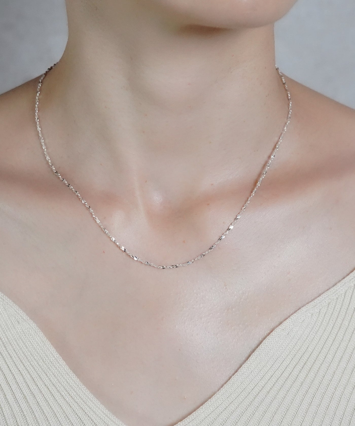 ISOLATION / アイソレーション】SV925 Twist Chain Necklace S (40cm 