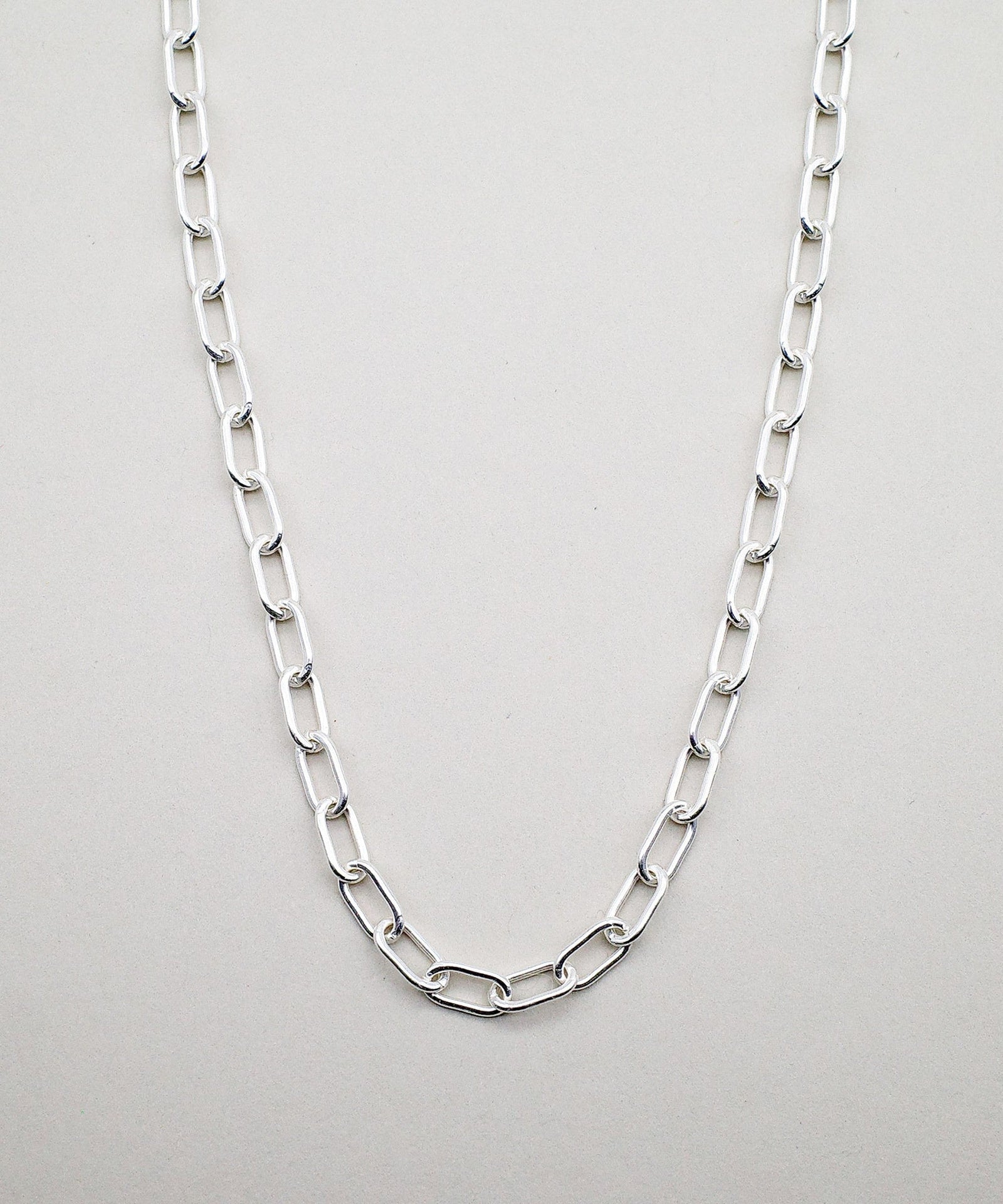 ISOLATION / アイソレーション】SV925 Oval Chain Necklace (40cm,50cm
