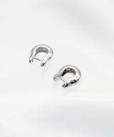 【ANNIKA INEZ / アニカイネズ】MINI AMPLE HINGE HOOPS / ピアス / SILVER