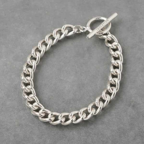 【ISOLATION / アイソレーション】Silver925 Curve Link Chain Bracelet / ISB-0107