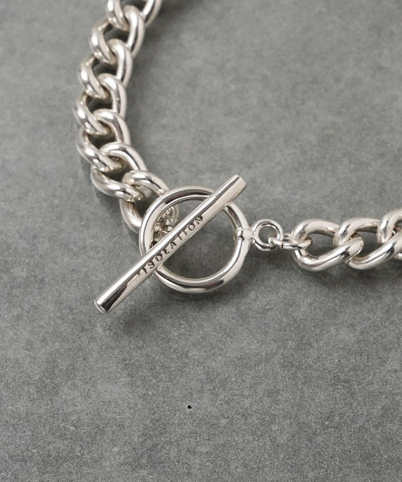 ISOLATION / アイソレーション】Silver925 Curve Link Chain Bracelet