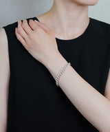 【ISOLATION / アイソレーション】Silver925 Curve Link Chain Bracelet / ISB-0107