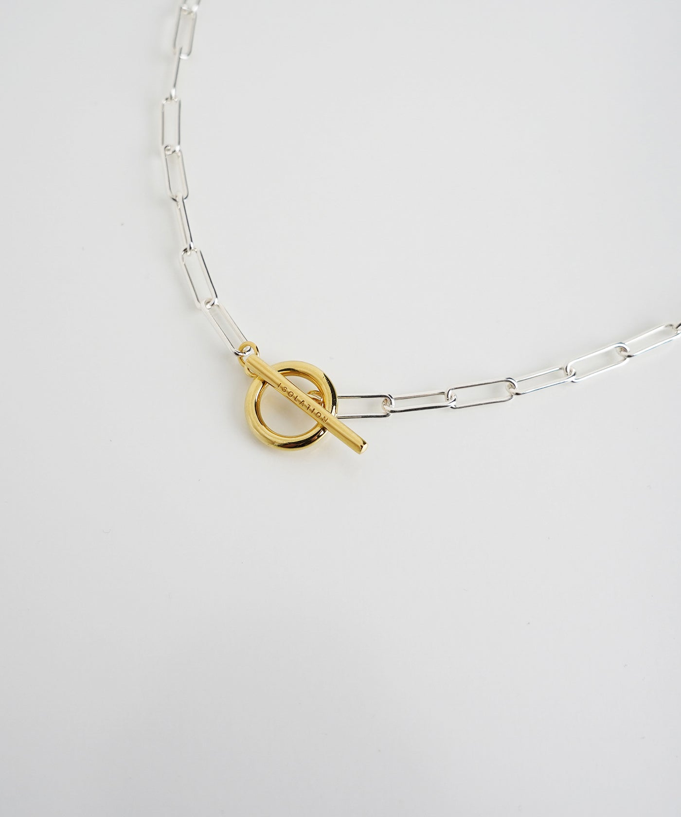 ISOLATION / アイソレーション】SV925 Rectangle Chain Necklace (50cm 