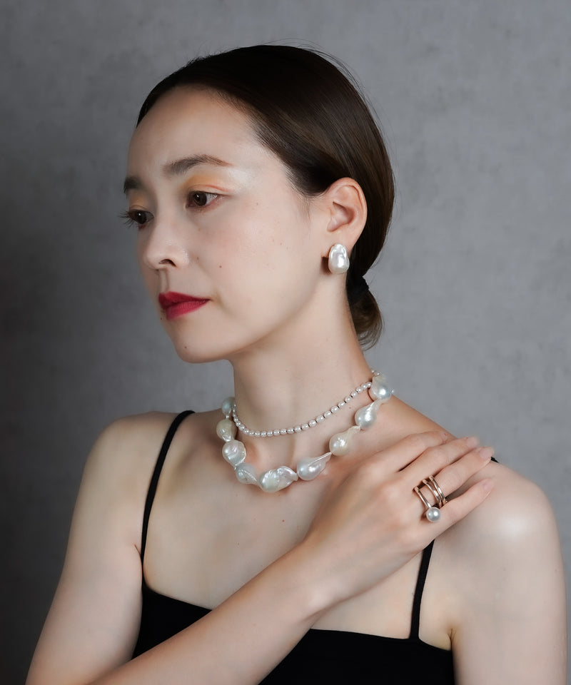 ISOLATION / アイソレーション】Tiny Pearl Necklace (38cm) / ISN