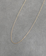 【ISOLATION / アイソレーション】K10 AZUKI CHAIN NECKLACE  40CM/ アズキチェーンネックレス