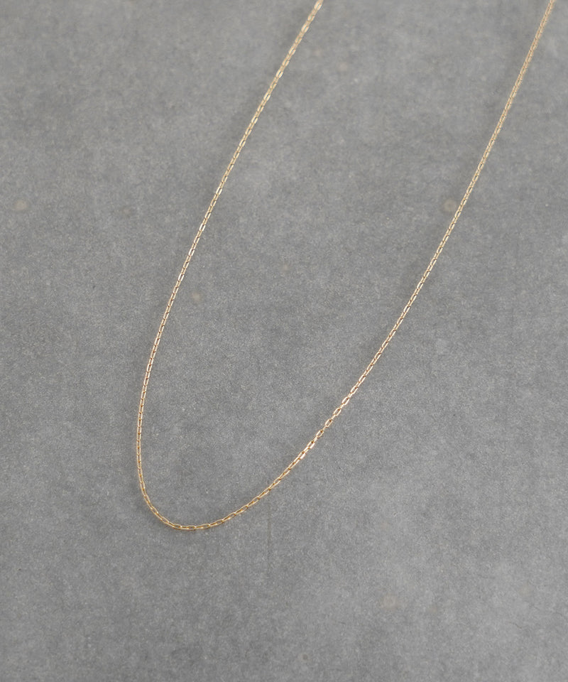 【ISOLATION / アイソレーション】K10 AZUKI CHAIN NECKLACE  40CM/ アズキチェーンネックレス