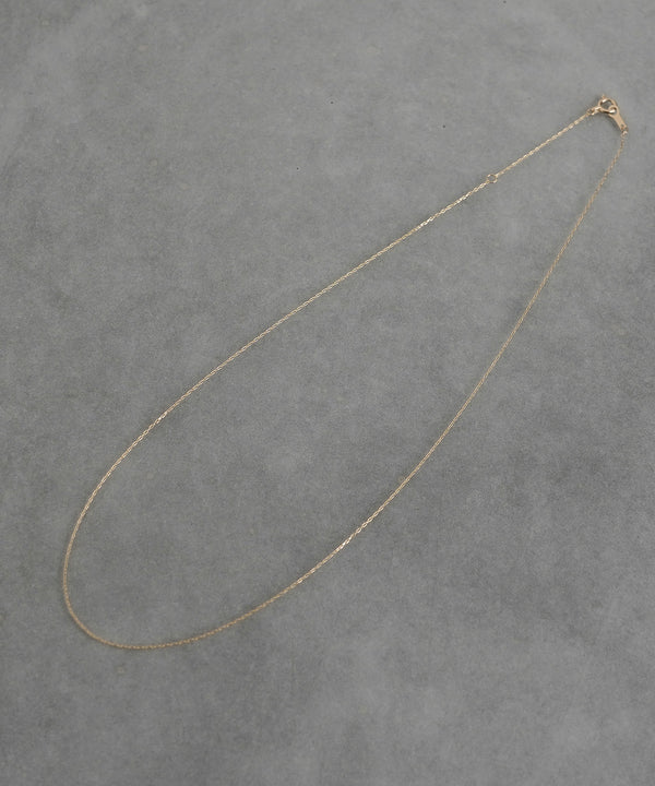 【ISOLATION / アイソレーション】K10 AZUKI CHAIN NECKLACE  40CM/ アズキチェーンネックレス