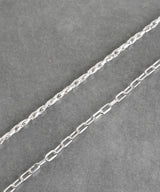 【ISOLATION / アイソレーション】SV925 Twist Mix Chain Necklace (43cm) / ILN-0124