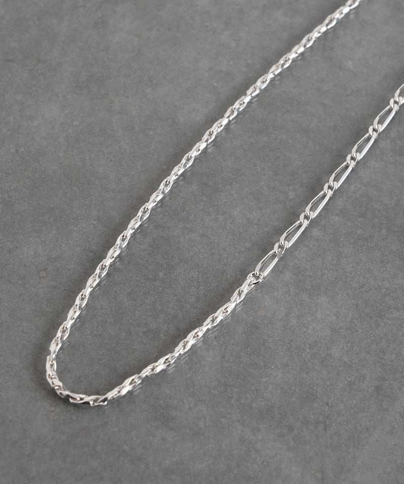 【ISOLATION / アイソレーション】SV925 Twist Mix Chain Necklace (43cm) / ILN-0124
