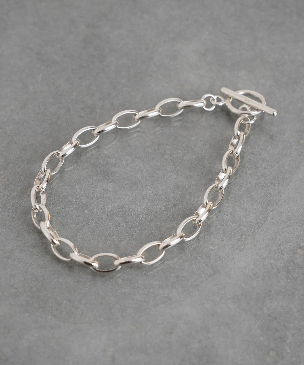 【ISOLATION / アイソレーション】silver925 Oval Chain Bracelet / ILB-0108