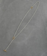 【ISOLATION / アイソレーション】SV925 Multi Chain Necklace (63cm) / ILN-0138 (SILVER×GOLD)