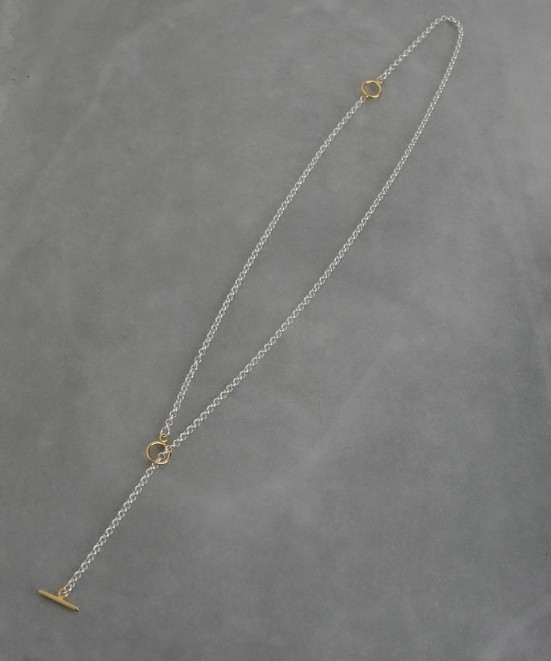 【ISOLATION / アイソレーション】SV925 Multi Chain Necklace (63cm) / ILN-0138  (SILVER×GOLD)