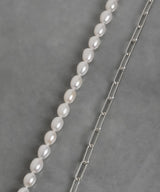 【ISOLATION / アイソレーション】〈UNISEX〉Baroque Pearl Chain Necklace(56cm) / ISN-0122