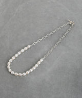 【ISOLATION / アイソレーション】〈UNISEX〉Baroque Pearl Chain Choker (50cm) / ISN-0125