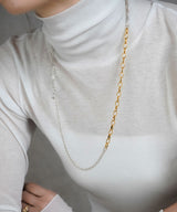 【ISOLATION / アイソレーション】silver925 Triple Chain Necklace / シルバー925 ミックスチェーンネックレス