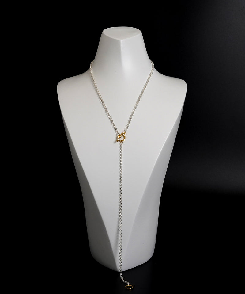 【ISOLATION / アイソレーション】SV925 Multi Chain Necklace (63cm) / ILN-0138 (SILVER×GOLD)