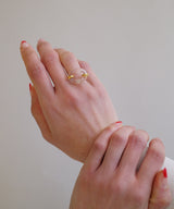 【CLED / クレッド】IN THE LOOP Ring / リング / 14K Gold Filled×Clear Air