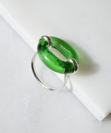 【CLED / クレッド】IN THE LOOP Ring / リング / Sterling silver×Green Forest