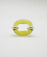 【CLED / クレッド】IN THE LOOP Ring / リング / Sterling silver×Light Olive